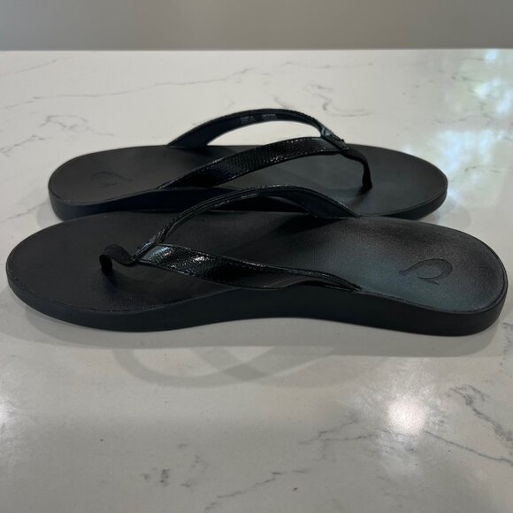 Oakley Women Flip Flops Size 9 Black - Picture 1 of 9